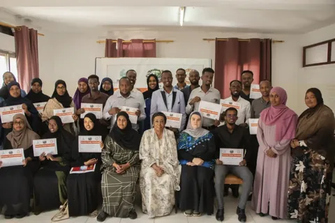 Students with certificates